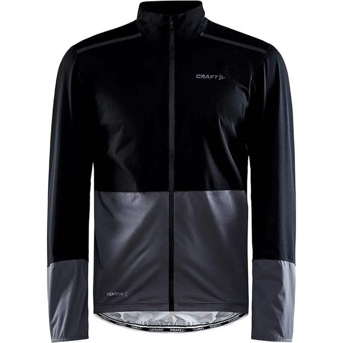 Craft Fietsjack Waterdicht Heren Zwart Grijs - ADV ENDUR HYDRO JKT M BLACK GRANITE-M