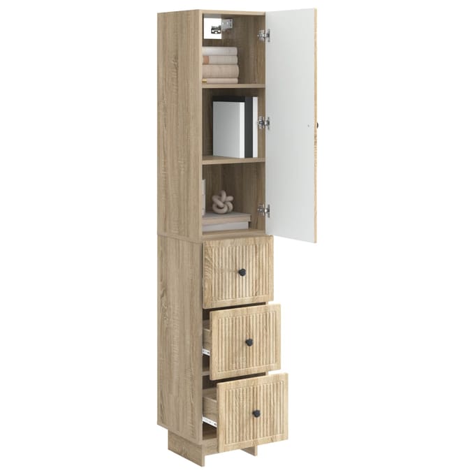 vidaXL - Kast - Set - 2 - st - Bewerkt - hout