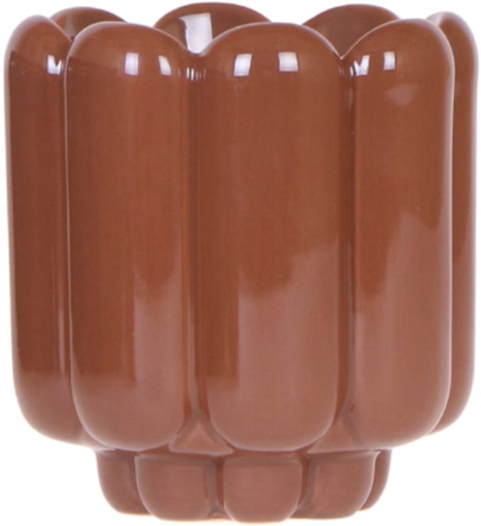 Kolibri Home | Retro Shine sierpot - Brown - Ø9cm