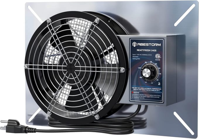 Krachtige Vochtdoorvoer Ventilator voor Kelder en Garage - IP55
