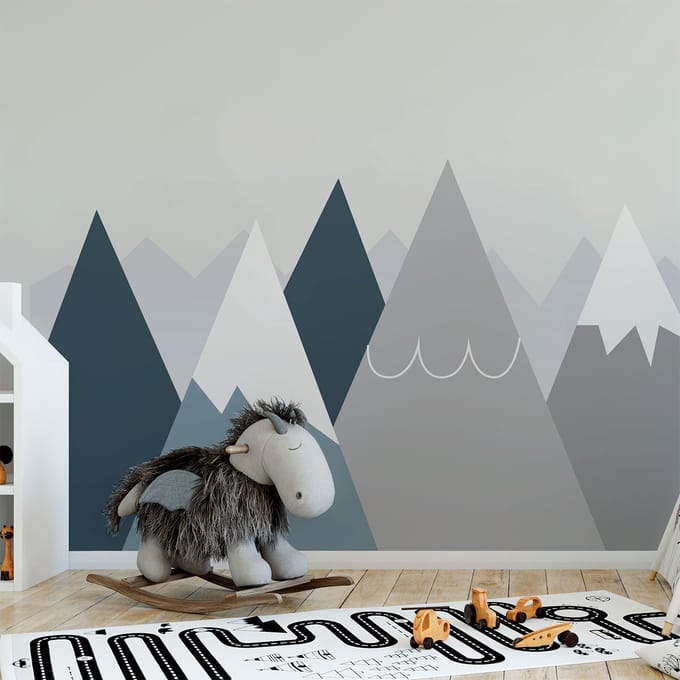 Kinderstickers van Scandinavische bergen, Anouka, 70 x 105 cm