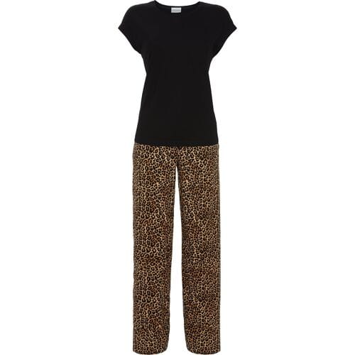 Leopard dames pyjama Ringella - Bruin - Maat - 36