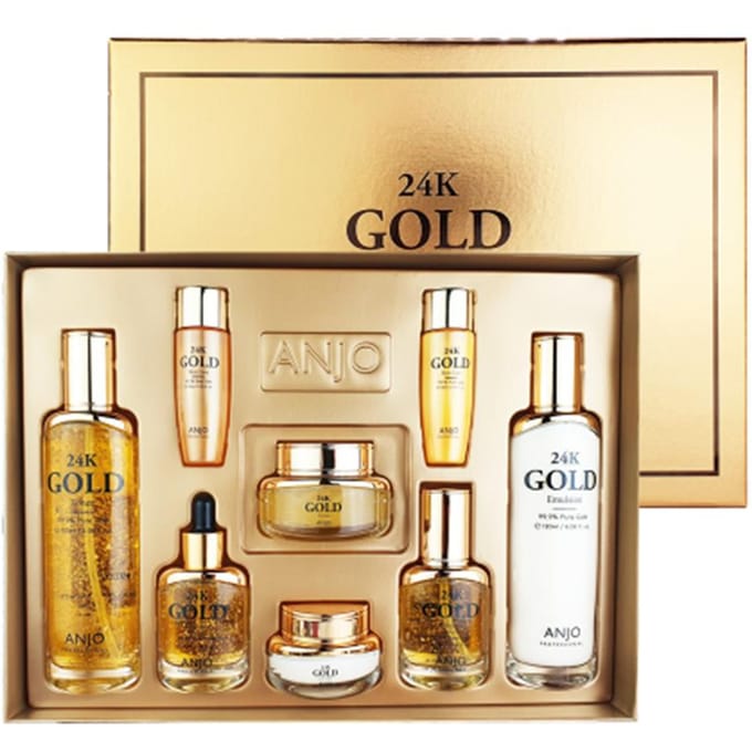 ANJO 24K gouden huidverzorging 6 sets #1SET beige