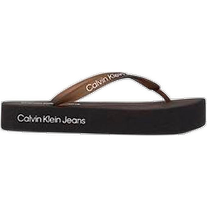 Teenslippers Calvin Klein Jeans Sandales Flatform Logo semelle en TPU