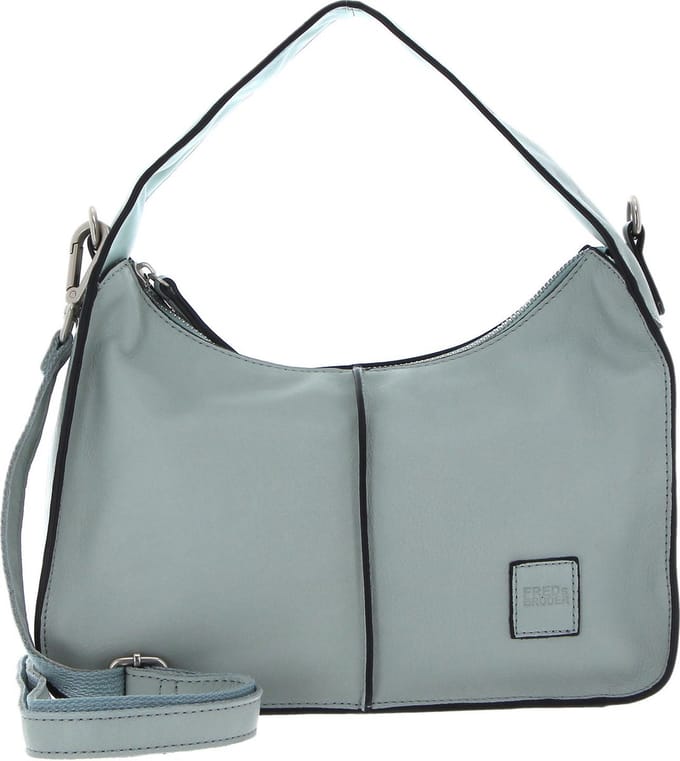 FREDsBRUDER Leren Schoudertas FB Hand bag Sky Blue Lichtblauw
