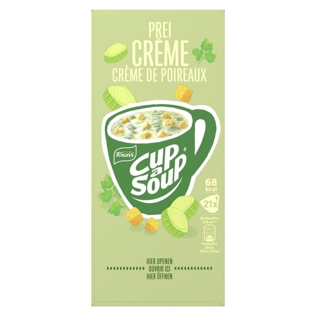 Knorr | Cup-A-Soup Prei Creme | 21 x 175 ml