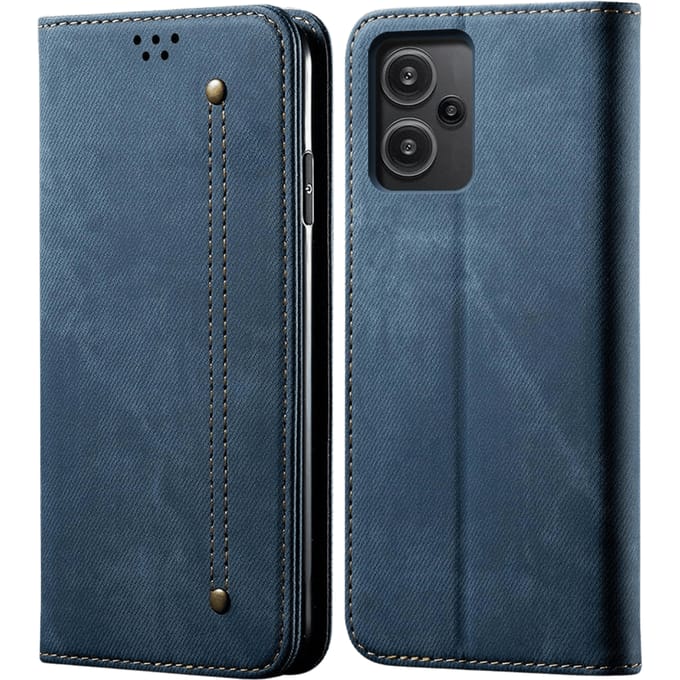 CaseBody Xiaomi Redmi Note 13 Pro Plus Denim Bookcase Blauw