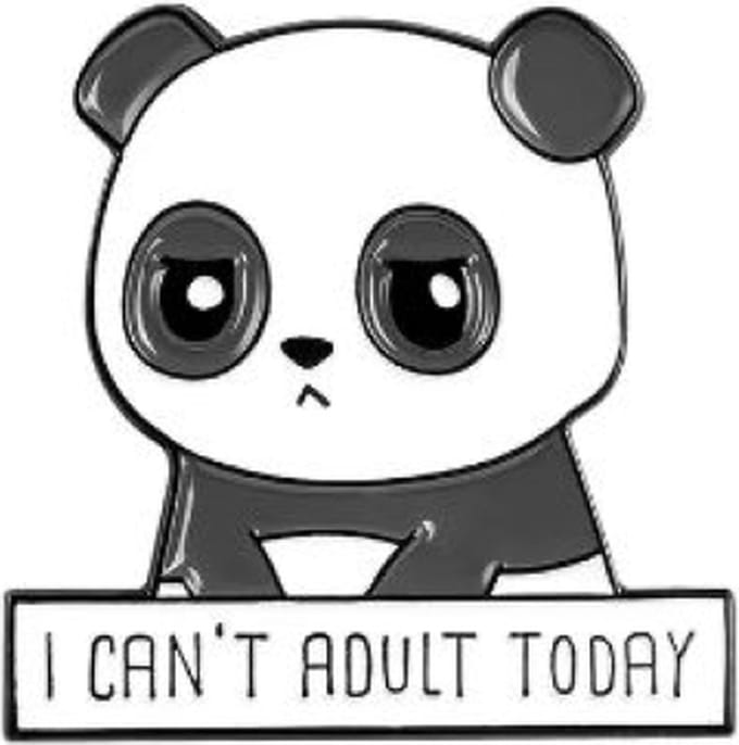 Pin Broche - enamel pin - kledingspeld - Can’t adult