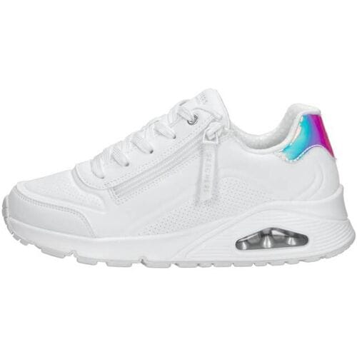 Skechers Uno Gen1 - Zip And Stride Meisjes Sneakers - Wit