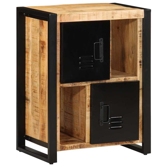 vidaXL - Dressoir - 55x35x70 - cm - massief - ruw - mangohout