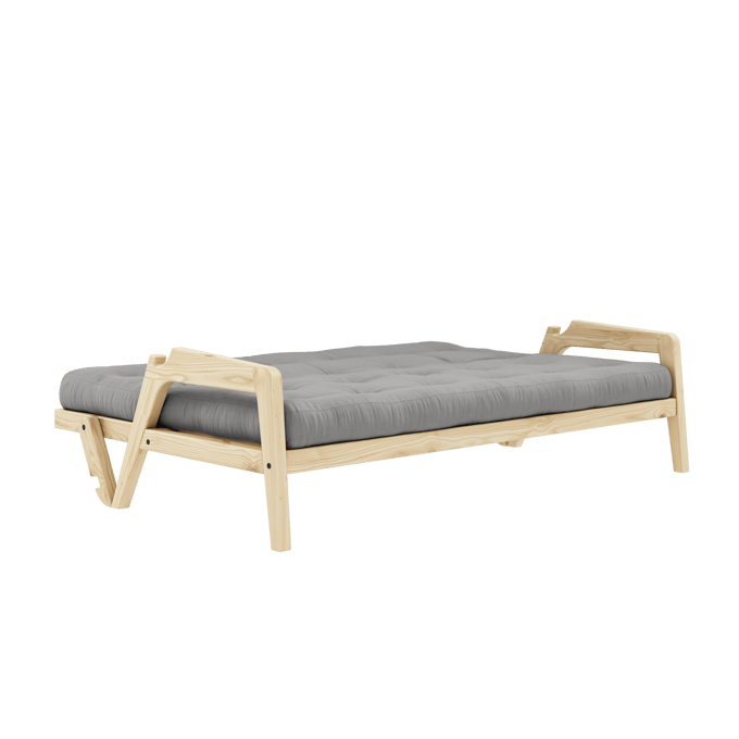Karup Grab Slaapbank - 746 Grey - 101ClearLacquered