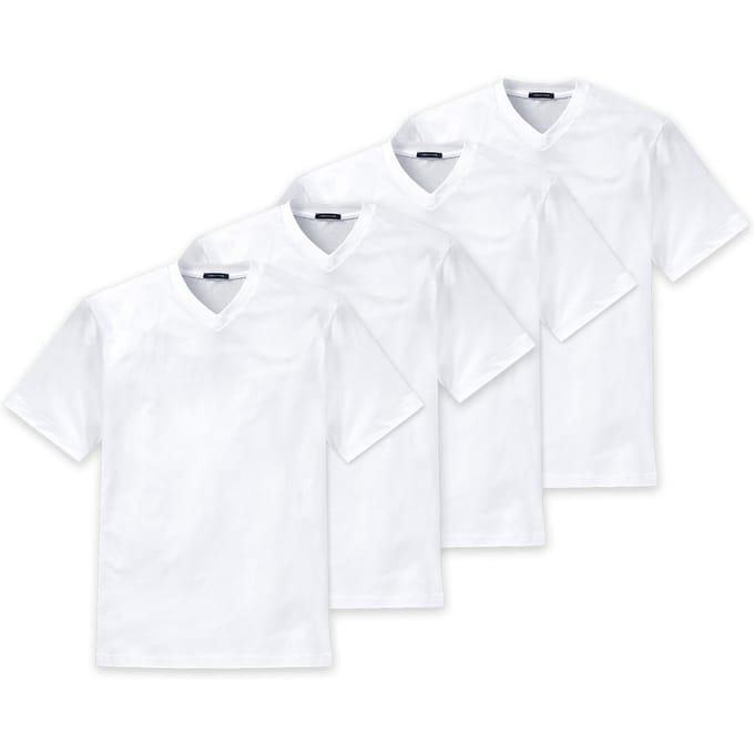 SCHIESSER T-shirt American T-Shirt Verpakking van 4