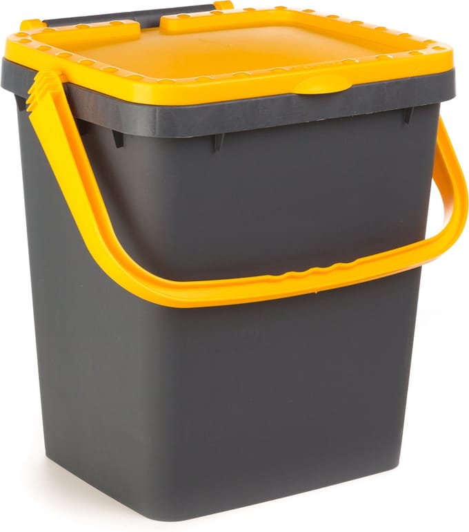 Ecoplus 35 liter afvalemmer geel - afvalscheidingsbak - sorteerbak - afvalbak