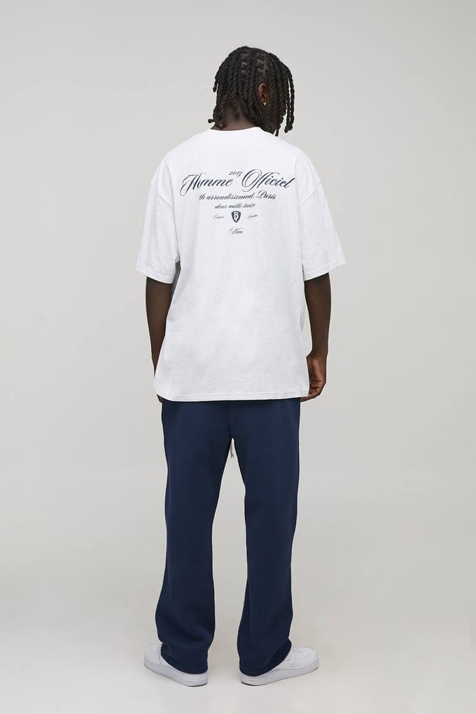 Basic oversized drop-crotch jogger | Navy | Size Medium