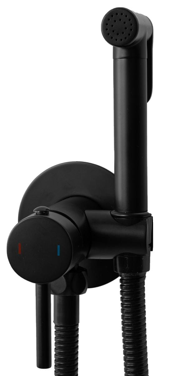 Rea Lungo Loop Black - Inbouw Bidetmengkraan - Zwart