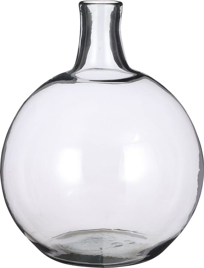 Mica Decorations Lilou Vaas - H45 x Ø32 cm - Gerecycled Glas - Transparant