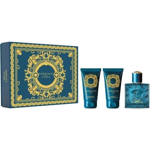 Versace Eros(m)(h/b)3pc Set(1.7oz Edt Sp, 1.7oz Shower Gel, 1.7oz After Shave Balm)