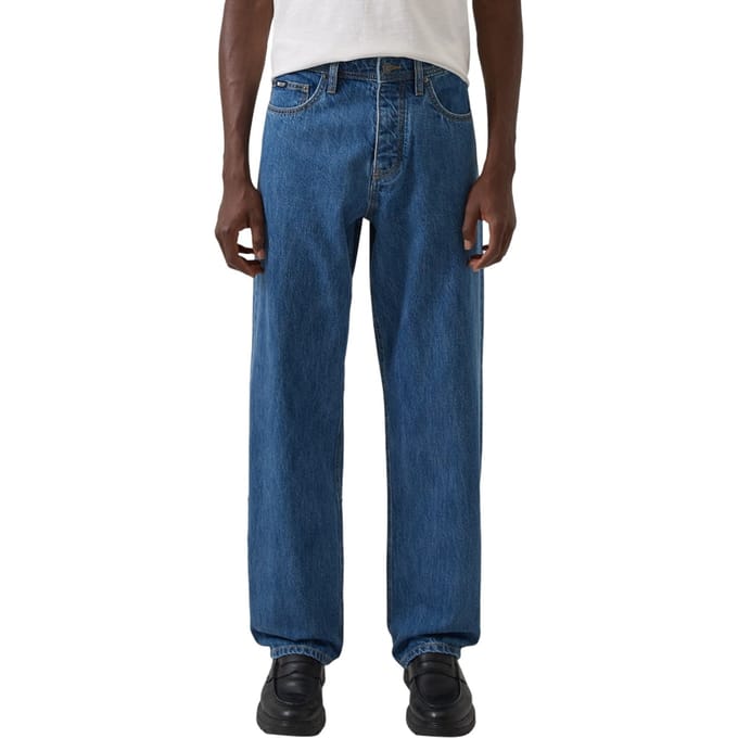 s.Oliver - male - Jeans / Los model / Halfhoog / Wijde pijpen / 100% katoen