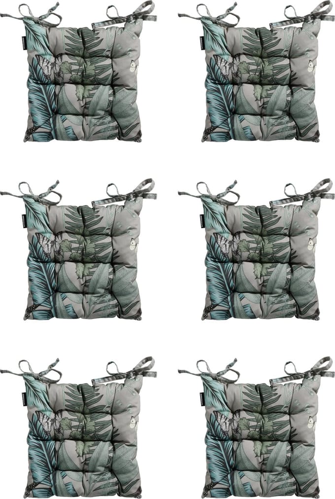 Madison - Zitkussen - Universeel - 6 stuks - 46 x 46cm - Scott - Grijs