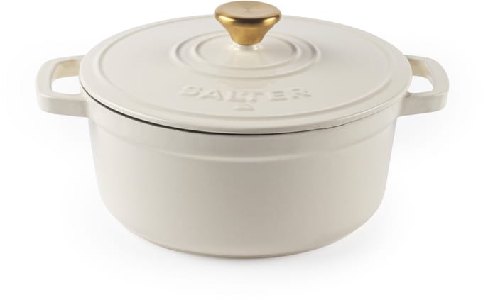 Salter Chester Gietijzeren Braadpan | Crème | 24CM | Zelfbesprenkelend