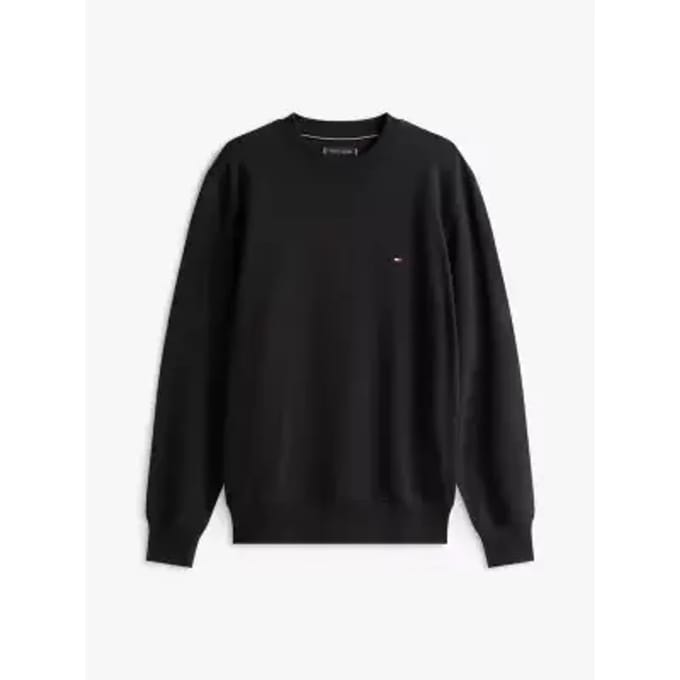 Crew Neck Sweatshirt - Black Sweaters