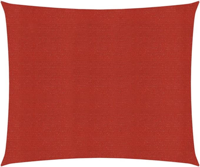 vidaXL - Zonnezeil - 160 - g/m² - 2x2,5 - m - HDPE - rood