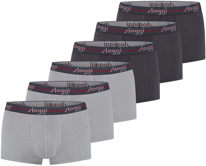 sloggi Heren hipster short / pant 6 pack men Start