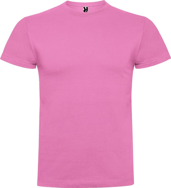 2 Pack Bubble Gum Roze t-shirts Roly Braco 180 gram Premium maat M