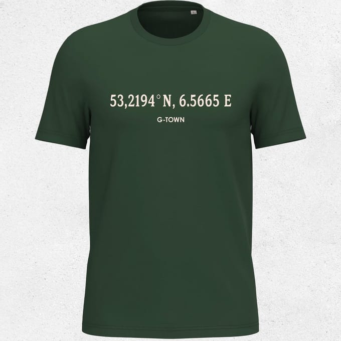 G‑TOWN Groningen Coordinates Tee