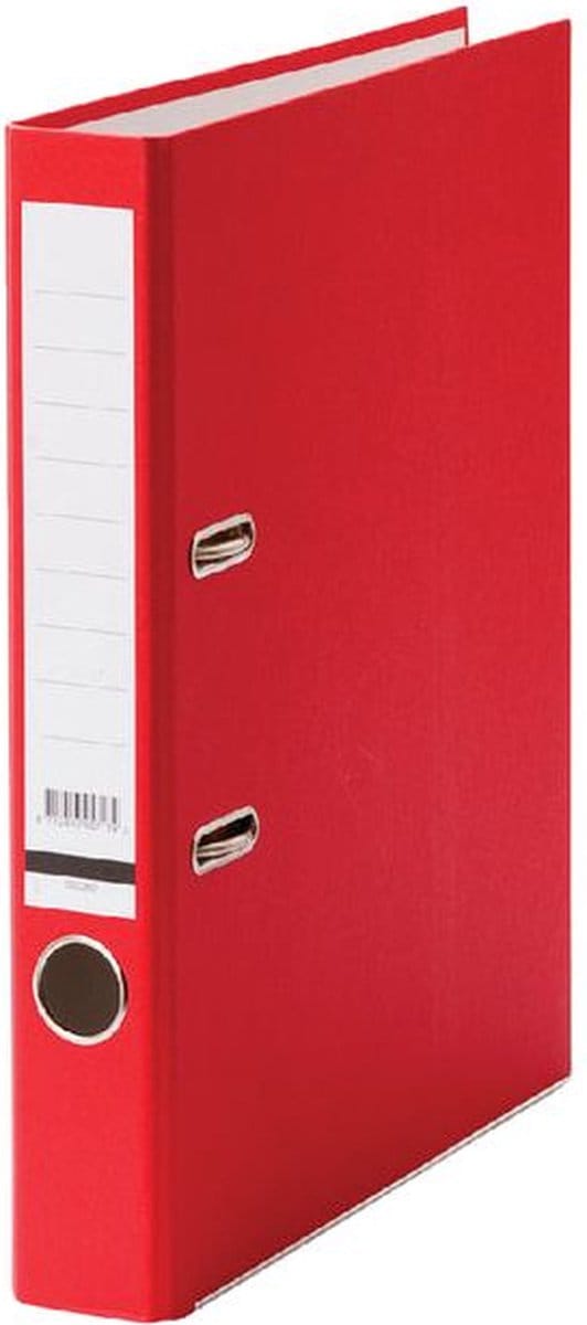 Ordner A4 Smal Karton Huismerk Rood