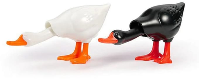 Eend wit & zwart Zout en Peper set - Invotis