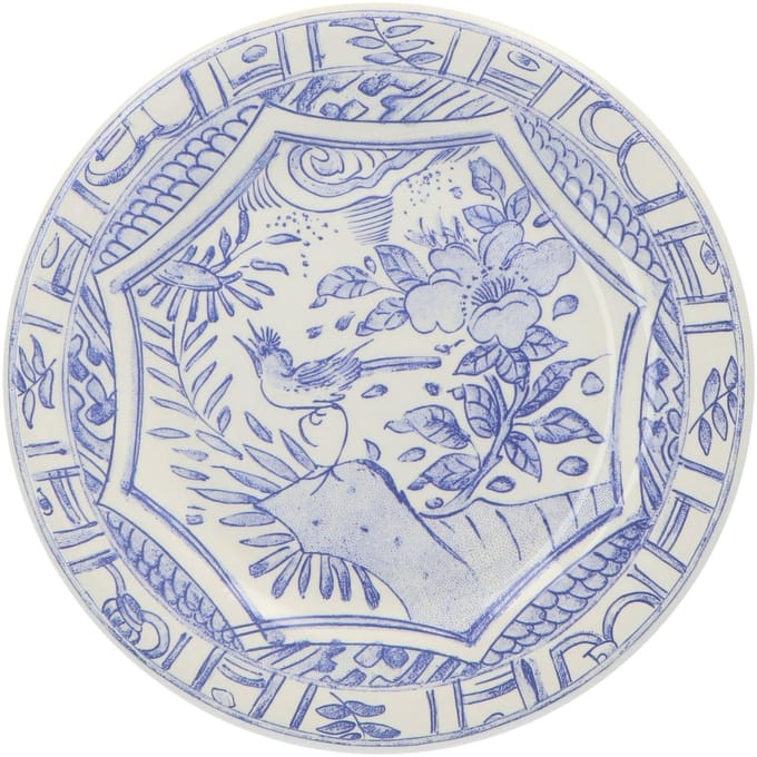 Gien - Ontbijtbord Oiseau Bleu 22cm (set van 4) - Kleine borden