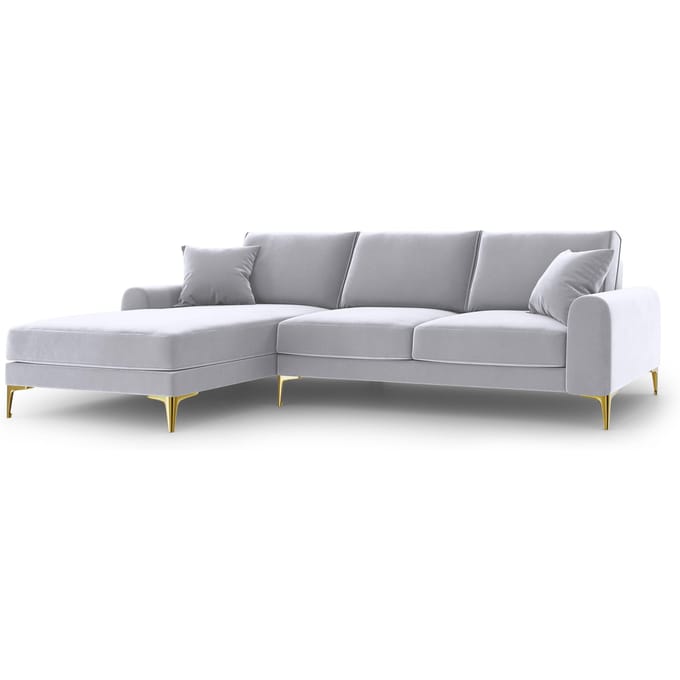 4.5-zitshoekbank Madara links velvet | Mazzini Sofas