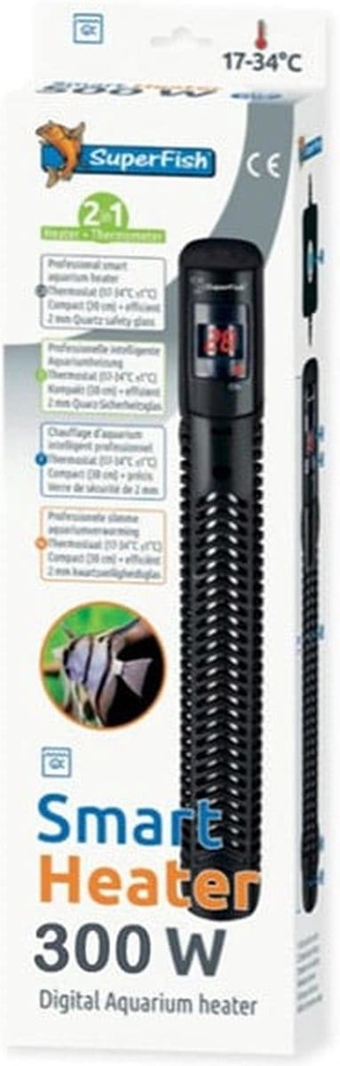 Superfish Smart Heater Digital 27 cm - Verwarming - 300 Watt Tot 200 Liter
