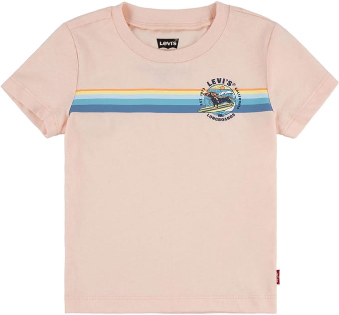 Levi's Boys Retro Stripe Surf Tee Pale Peach Größe: 18M | T-Shirts Outlet | kids | Orange