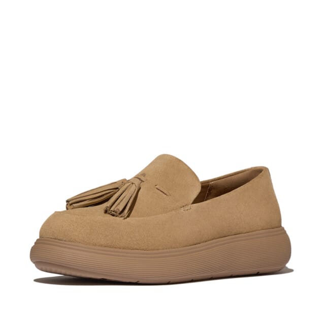 FitFlop IQ-Comff Tassel Suede Loafers BRUIN - Maat 36