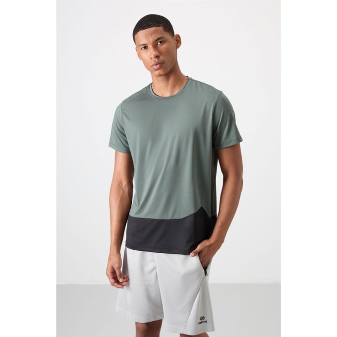 Kleurblok Crew Neck T-shirt