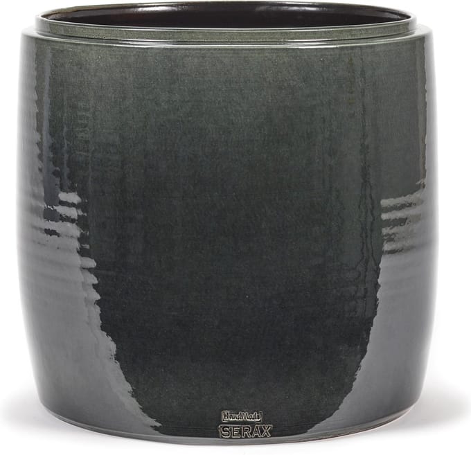 Serax - Glazed shades - Bloempot M - Donkergrijs - 34 Ø