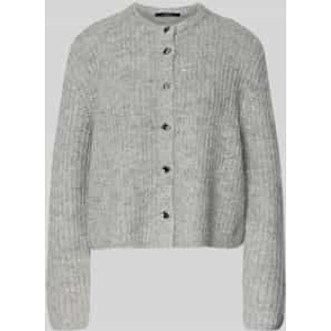 Regular fit gebreid jack met wol Model 'TIAH'