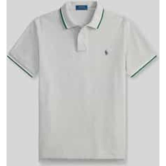 regular fit poloshirt van puur katoen met contraststrepen