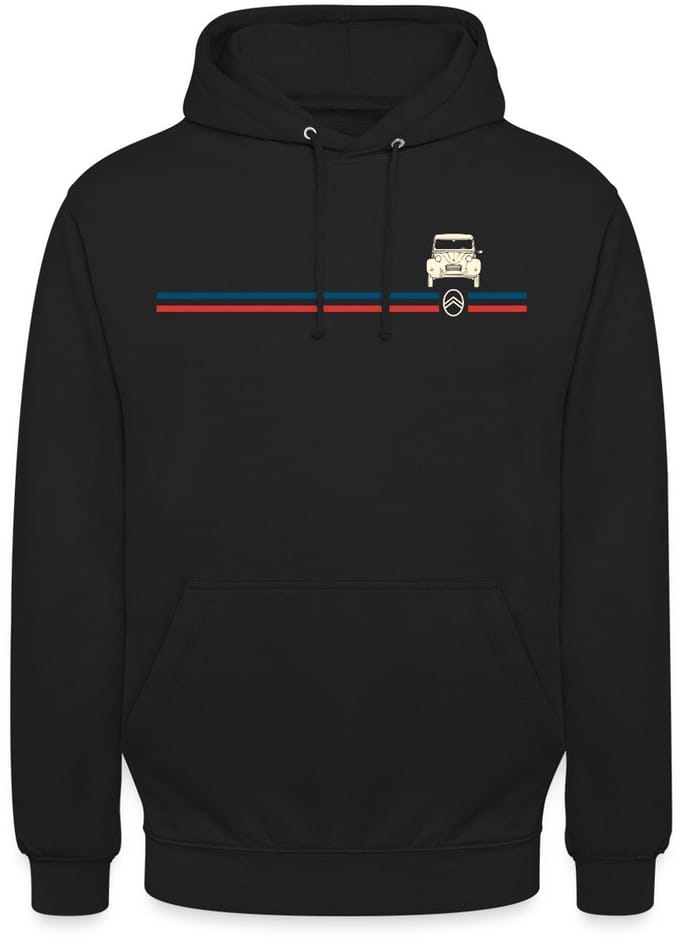 Citroën Logo Strepen 2CV Model Hoodie Unisex
