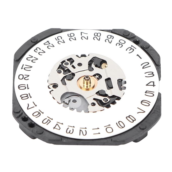 Kalender Wit Datumweergave VX32 Quartz Horlogeuurwerk Vervanging Horloge Reserveonderdelen Repareren white