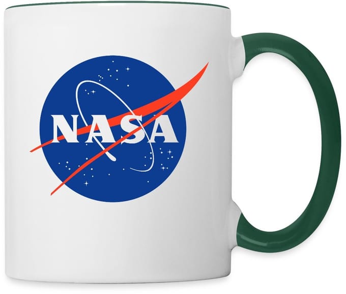NASA klassiek logo Mok Tweekleurig