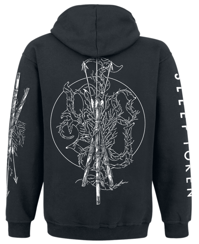 Sleep Token Trui met capuchon - Trinity - S tot 4XL - voor Mannen - zwart