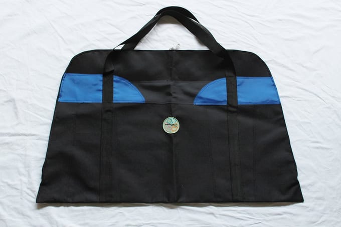 Recycle droogpak tas | Procean | Zwart - blauw - donkerrood