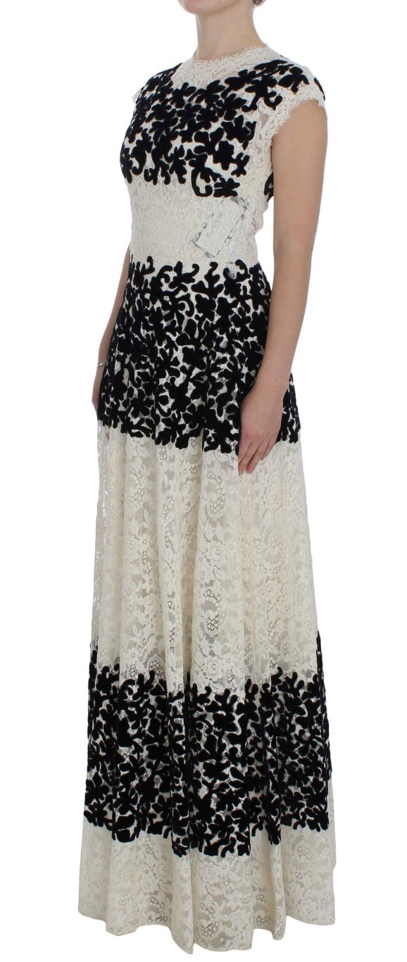 Bloemenkant Maxi-jurk