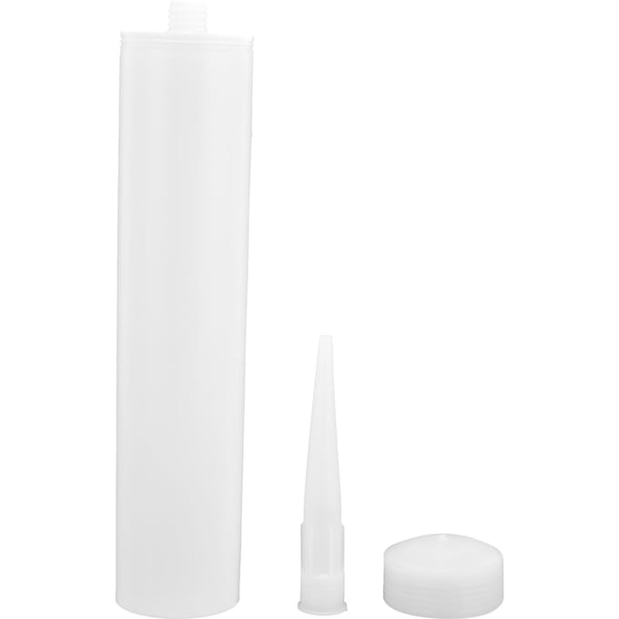 5 Sets Kit Spuitmond Dop voor Kitkoker 300ml PC Kit Afdichtmiddel Knijpdop voor Doe-het-zelf Constructie white