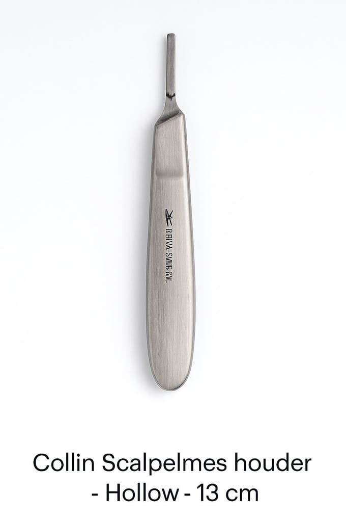 Belux Surgical Instruments / Collin Scalpelmes houder - Hollow - 13 cm