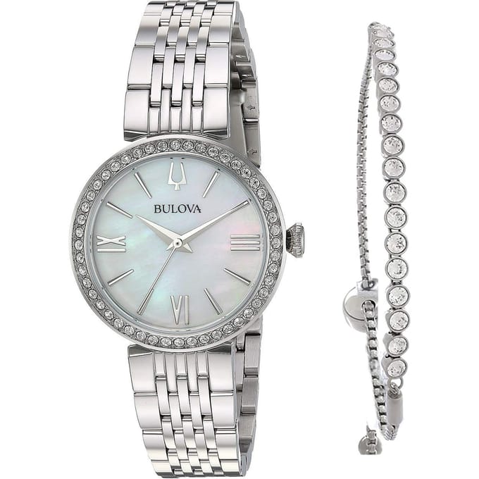 Bulova 96X153 Horloge - Staal - Zilverkleurig - Ø 30 mm