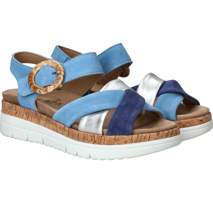 Sens Sandalen - Dames - Blauw - Maat:37